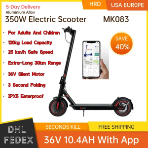 Scooter eléctrico para niños 36V 350W 10ah e-scooter ligero Batería Li-ion Plegable Scooter eléctrico de movilidad urbana familiar para niños adultos(entrega en 3 días)