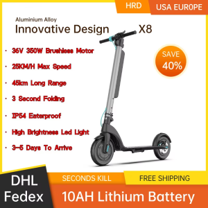 Scooter eléctrico plegable X8 portabilidad Mobility City Precio barato Aluminio 36V350W 10ah Batería de Litio E-Scooter para Adulto(entrega en 3 días)