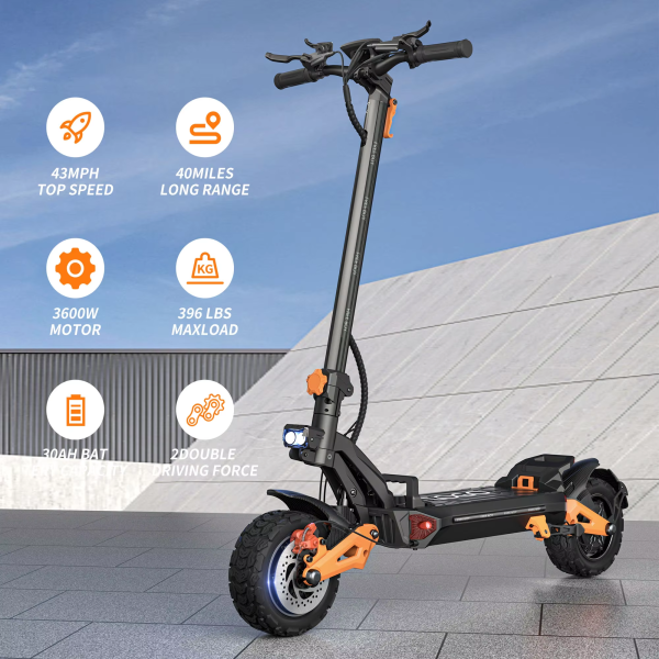 J26 Electric Mobility Scooter 80KM/H Speed 200KG Load 11inch Off-Road Tires 3600W Dual Motors and 80-90KM Range Adventure Awaits(3-day delivery) - Imagen 2