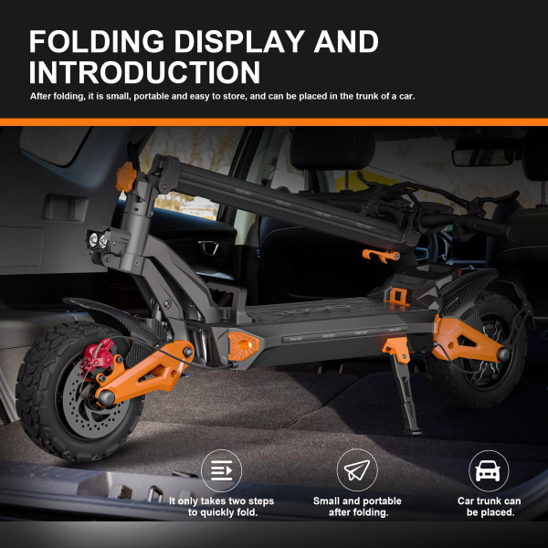 J26 Electric Mobility Scooter 80KM/H Speed 200KG Load 11inch Off-Road Tires 3600W Dual Motors and 80-90KM Range Adventure Awaits(3-day delivery) - Imagen 3