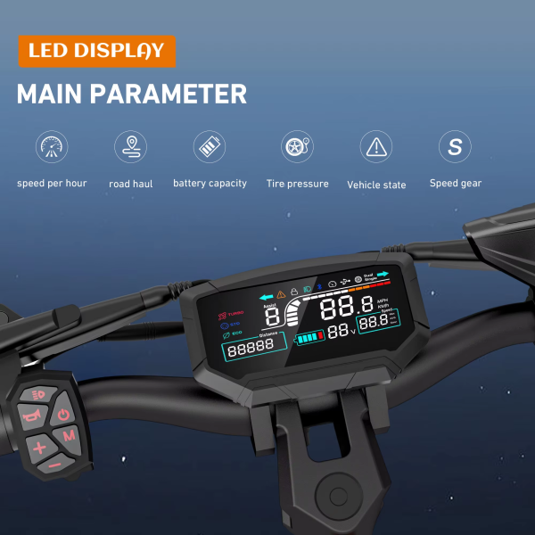 J26 Electric Mobility Scooter 80KM/H Speed 200KG Load 11inch Off-Road Tires 3600W Dual Motors and 80-90KM Range Adventure Awaits(3-day delivery) - Imagen 5