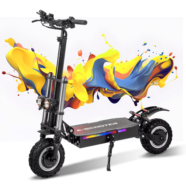 J30 MAX Foldable Adult Electric Scooter with 6000W Power 11-Inch Tires 200KG Capacity and 100KM Range(3-day delivery) - Imagen 7
