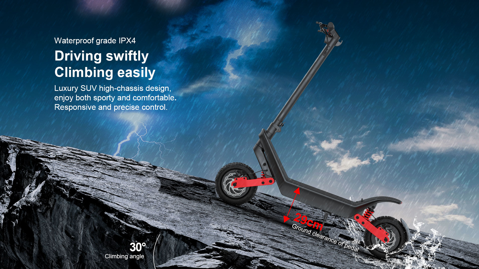 Scooter eléctrico de dos motores