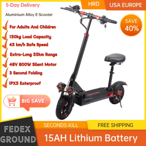 J01 Scooter eléctrico con asiento 48v800w 15ah batería de litio adulto plegable e-scooter(entrega en 3 días)