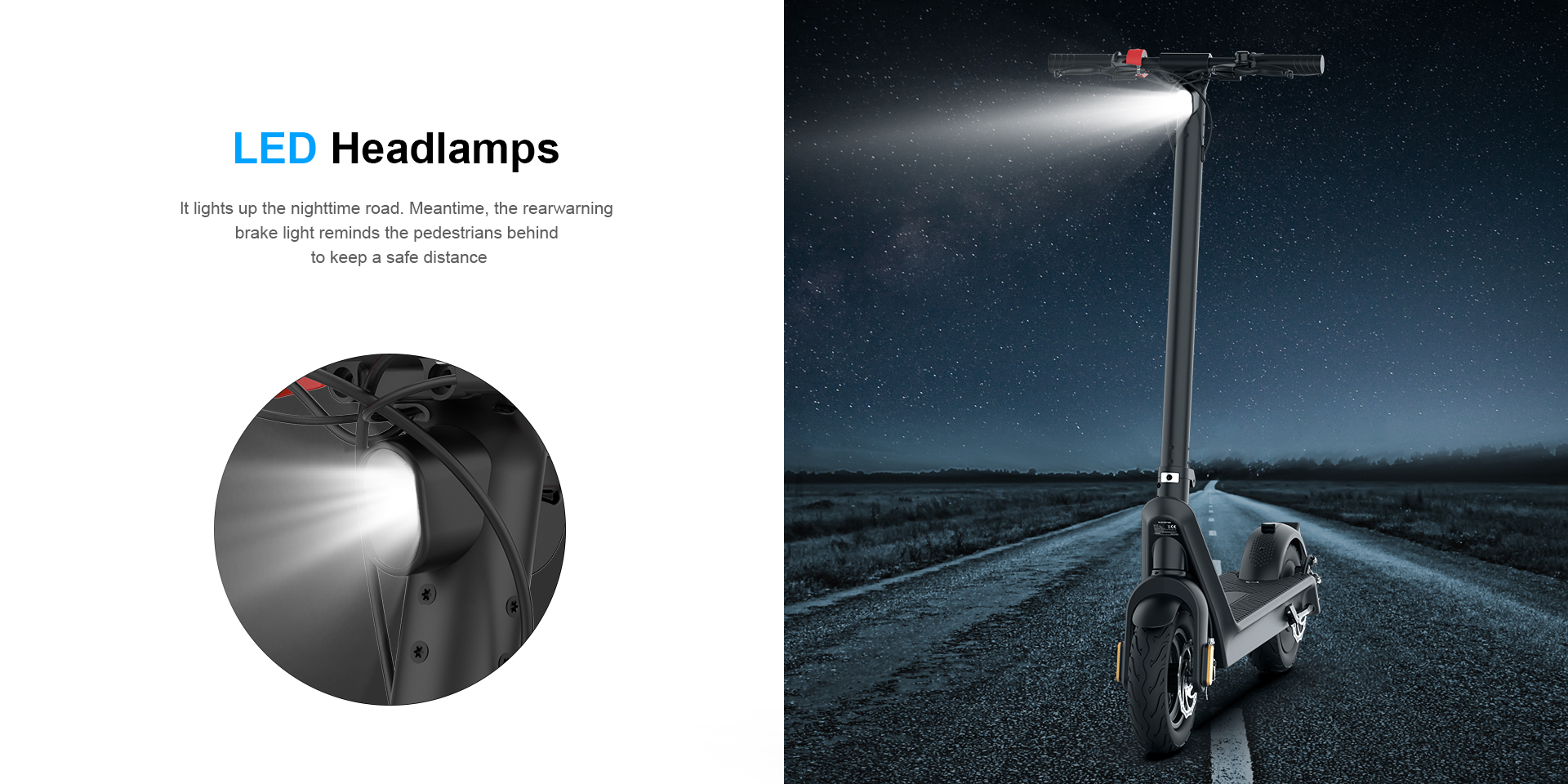 Scooter eléctrico de largo alcance