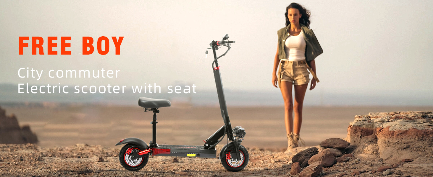 Scooter eléctrico con asiento para adultos 
