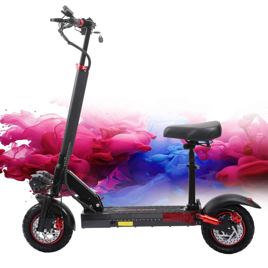 Scooter eléctrico con asiento